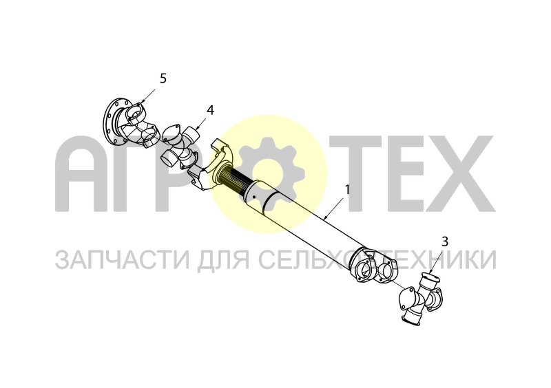 Чертеж Полуось в сборе (SX016249F)